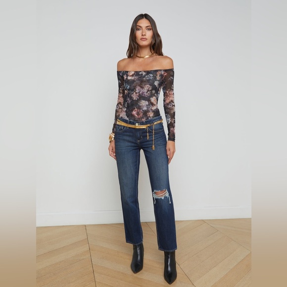 L’AGENCE - Nevia Slouchy Straight-Leg Jean in Modesto NEW! - Picture 2 of 7